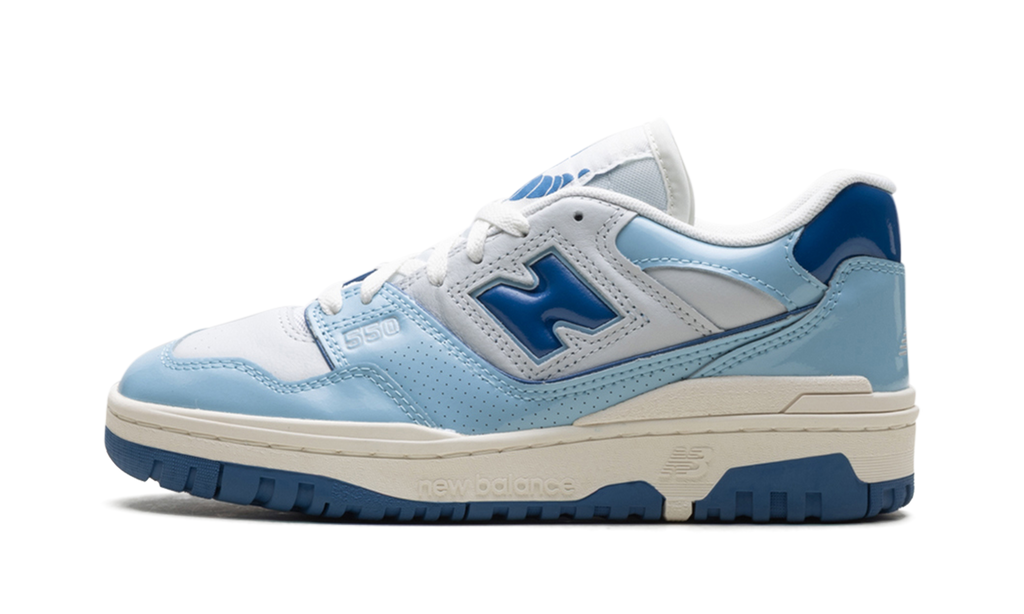 New Balance 550 "Patent - White/Powder Blue" Sneakers